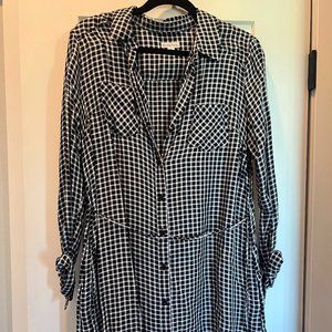 Black & White Shirt Dress